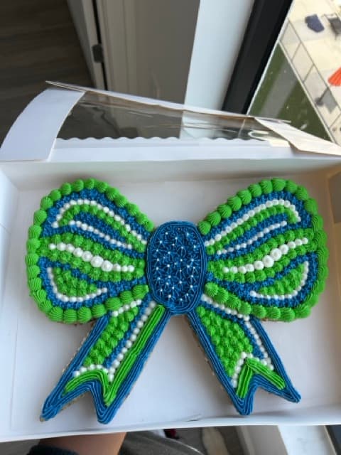 Cheer Bow Cookie Cake · Cookie Cakes · Cheerleading Championship