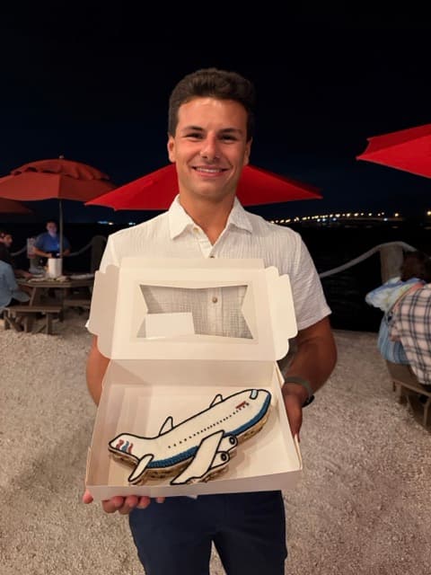 Airplane Cookie Cake · Cookie Cakes · Aviation School Acceptance